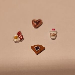 Cute Breakfast-Themed Charm Set